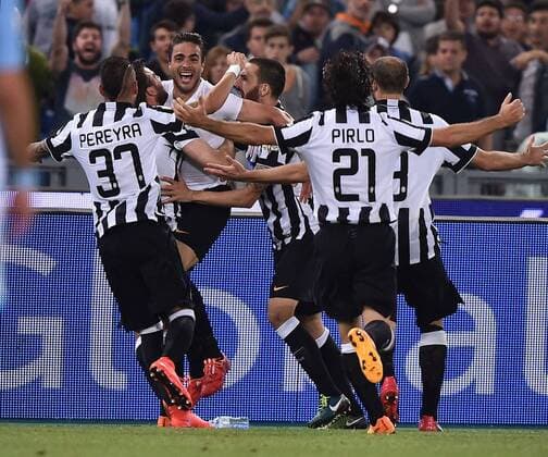 As Roma 20 05 2014 - finale Coppa Italia Football Juventus-Lazio foto Antonello Sammarco Image nella foto: gol Alessandro Matri 