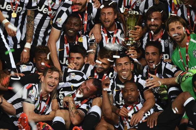 Juventus Wins the cup Roma 20-05-2015 Stadio Olimpico Football Calcio Finale Coppa Italia Italy s cup Final 2014 2015 Juventus Turin. andreaxstaccioli