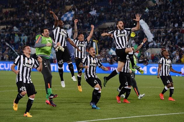 Rom - Juventus Turin gewinnt den italienischen Pokal (Coppa Italia): esultanza fine gara Juventus 