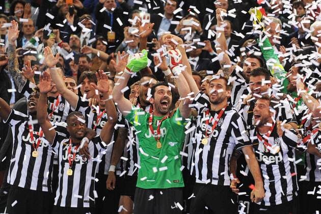 Siegerehrung. Roma 20-05-2015 Stadio Olimpico. Football Finale Tim Cup 2015. Juventus Turin. AntoniettaxBaldassarre
