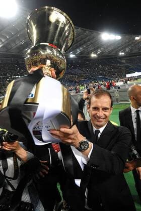 Massimiliano Allegri Juventus Wins the cup Roma 20-05-2015 Stadio Olimpico Football Calcio Finale Coppa Italia Italy s cup Final 2014 2015 Juventus Turin. andreaxstaccioli