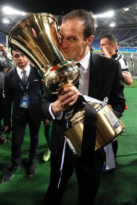 Massimiliano Allegri Juventus Wins the cup Roma 20-05-2015 Stadio Olimpico Football Calcio Finale Coppa Italia Italy s cup Final 2014 2015 Juventus Turin. andreaxstaccioli