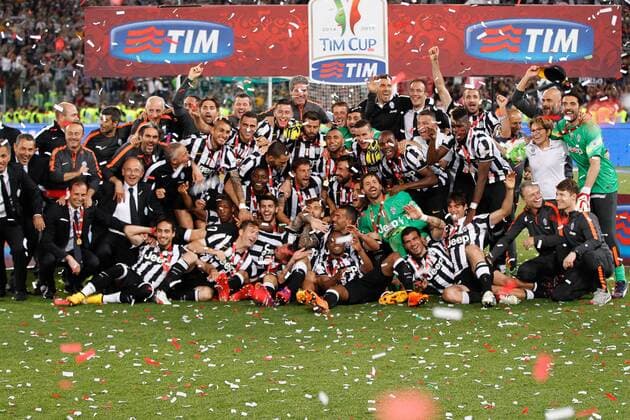 20.05.2015. Rome, Italy. TIM Coppa Italia Final. Lazio versus Juventus. Juventus celebrates their victory of the Italian Cup xEmanuelexPennacchiox  ActionPlus11622482