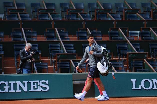 Novak Djokovic (Ser) TENNIS : Tournoi de Roland Garros 2015 - 21 05 2015 TennisMagazine Panoramic 