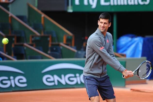 Novak Djokovic (Ser) TENNIS : Tournoi de Roland Garros 2015 - 21 05 2015 TennisMagazine Panoramic 