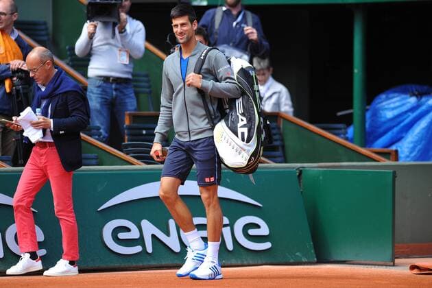Novak Djokovic (Ser) TENNIS : Tournoi de Roland Garros 2015 - 21 05 2015 TennisMagazine Panoramic 