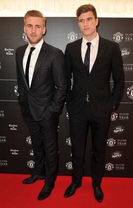 Player of The Year Award Luke Shaw attending the Manchester United ManU Player Of The Year Awards 2015, at the Old Trafford in Manchester. MAY 19th 2015  SFLx151571