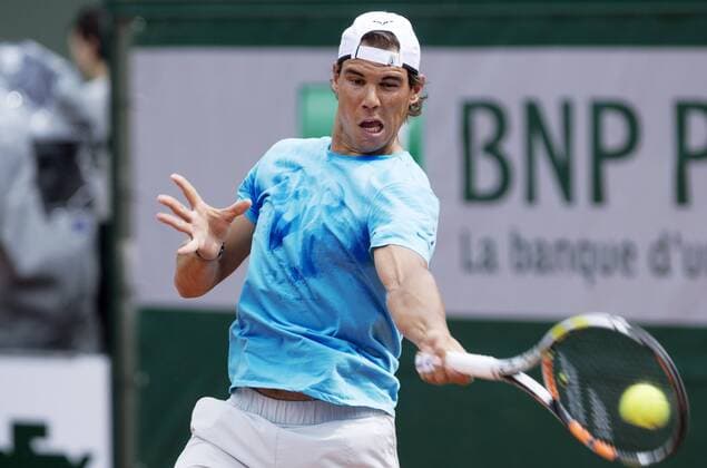 TENNIS - ATP Tennis Herren French Open 2015 PARIS,FRANCE,21.MAY.15 - TENNIS - ATP World Tour, Grand Slam, Roland Garros, French Open, training. Image shows Rafael Nadal (ESP). GEPAxpictures xMatthiasxHauer