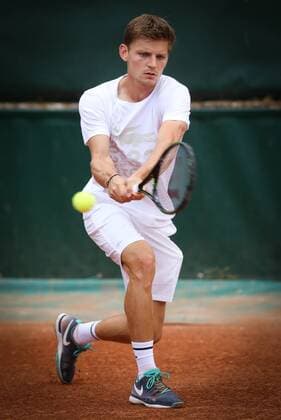 - PARIS, FRANCE: Belgian David Goffin pictured during a training session at the Roland Garros tennis tournament in Paris, France, Thursday 21 May 2015. The qualifications games started already as Roland Garros Grand Slam takes place from 24 May to 07 June 2015. VIRGINIExLEFOUR  x04626954x