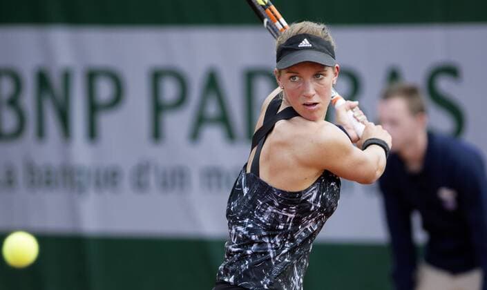 TENNIS - WTA Tennis Damen French Open 2015 PARIS,FRANCE,21.MAY.15 - TENNIS - WTA World Tour, Grand Slam, Roland Garros, French Open, qualification. Image shows Dinah Pfizenmaier (GER). GEPAxpictures xMatthiasxHauer