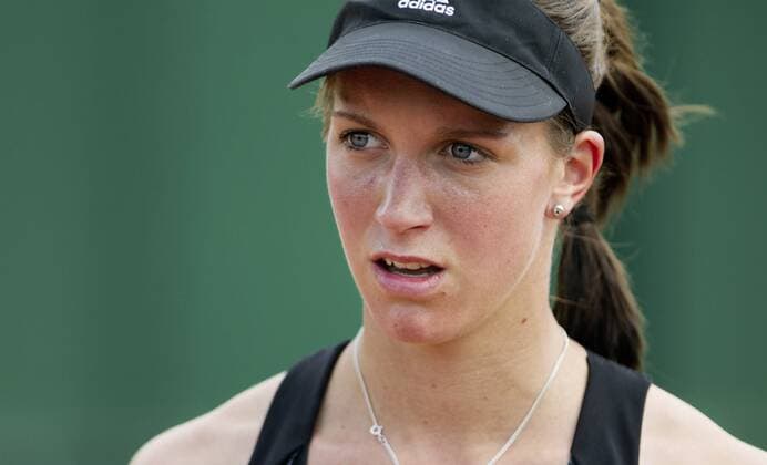 TENNIS - WTA Tennis Damen French Open 2015 PARIS,FRANCE,21.MAY.15 - TENNIS - WTA World Tour, Grand Slam, Roland Garros, French Open, qualification. Image shows Dinah Pfizenmaier (GER). GEPAxpictures xMatthiasxHauer