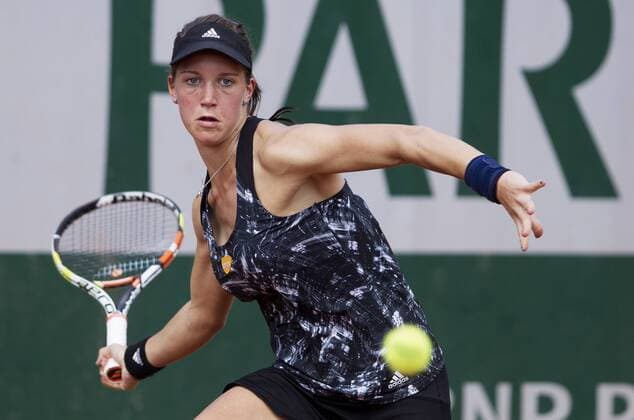 TENNIS - WTA Tennis Damen French Open 2015 PARIS,FRANCE,21.MAY.15 - TENNIS - WTA World Tour, Grand Slam, Roland Garros, French Open, qualification. Image shows Dinah Pfizenmaier (GER). GEPAxpictures xMatthiasxHauer