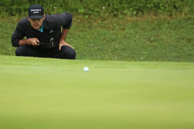 GOLF - Kaernten Golf Open 2015 GOEDERSDORF,AUSTRIA,21.MAY.15 - GOLF - European Challenge Tour, Kaernten Golf Open, GC Schloss Finkenstein. Image shows Sean Einhaus (GER). GEPAxpictures xDanielxGoetzhaber