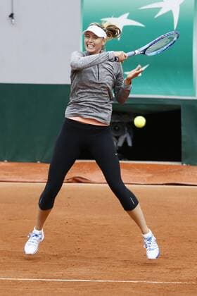 Aktuell Tennis, Grand Slam, French Open in Paris Training Maria Sharapova Roland Garros 2015 Qualifyings, 21 may - Maria Sharapova training 