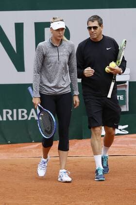 Aktuell Tennis, Grand Slam, French Open in Paris Training Maria Sharapova Roland Garros 2015 Qualifyings, 21 may - Maria Sharapova training 