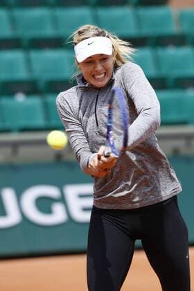 Aktuell Tennis, Grand Slam, French Open in Paris Training Maria Sharapova Roland Garros 2015 Qualifyings, 21 may - Maria Sharapova training 