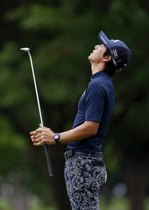 May 21, 2015 - Fort Worth, TX, USA - Ryo Ishikawa reacts to his missed putt at the 6th hole during the first round at the Crowne Plaza Invitational at Colonial on Thursday, May 21, 2015, in Fort Worth, Texas. Crowne Plaza Invitational golf - ZUMAm67_