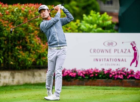 May 21, 2015: Kevin Na tees off on number 15 during first round action of the Crowne Plaza Invitational at Colonial in Ft. Worth, Texas. GOLF: MAY 21 PGA Golf Herren - Crowne Plaza Invitational at Colonial - First Round Icon1505210191 EDITORIAL USE ONLY
