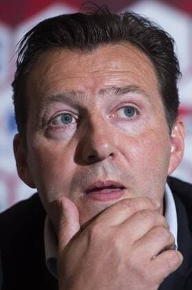 - BRUSSELS, BELGIUM: Belgium s head coach Marc Wilmots pictured during a press conference PK Pressekonferenz of Belgian national soccer team Red Devils, Friday 22 May 2015, in Brussels. Head coach Wilmots will announce the selection for the upcoming Devils games against France and Wales. LAURIExDIEFFEMBACQ  x04628282x