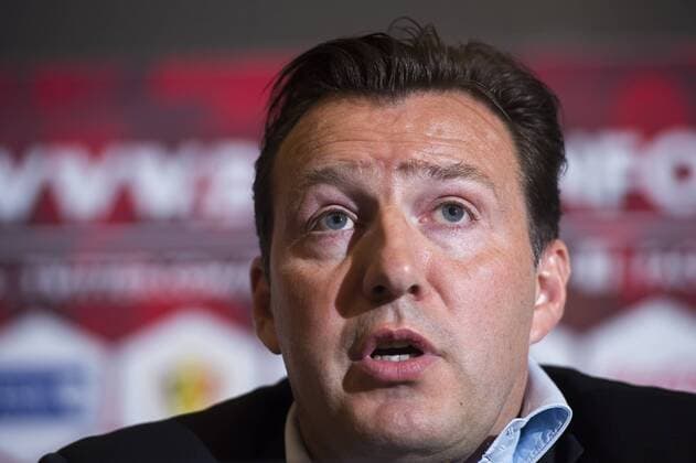 - BRUSSELS, BELGIUM: Belgium s head coach Marc Wilmots pictured during a press conference PK Pressekonferenz of Belgian national soccer team Red Devils, Friday 22 May 2015, in Brussels. Head coach Wilmots will announce the selection for the upcoming Devils games against France and Wales. LAURIExDIEFFEMBACQ  x04628288x