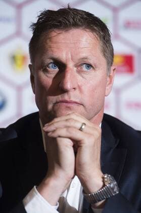 - BRUSSELS, BELGIUM: Belgium s assistant coach Vital Borkelmans pictured during a press conference PK Pressekonferenz of Belgian national soccer team Red Devils, Friday 22 May 2015, in Brussels. Head coach Wilmots will announce the selection for the upcoming Devils games against France and Wales. LAURIExDIEFFEMBACQ  x04628297x