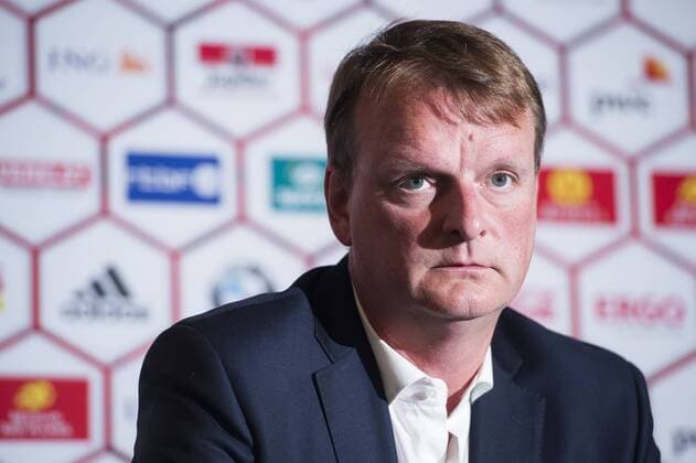 - BRUSSELS, BELGIUM: Belgium s team coordinator Piet Erauw pictured during a press conference PK Pressekonferenz of Belgian national soccer team Red Devils, Friday 22 May 2015, in Brussels. Head coach Wilmots will announce the selection for the upcoming Devils games against France and Wales. LAURIExDIEFFEMBACQ  x04628310x