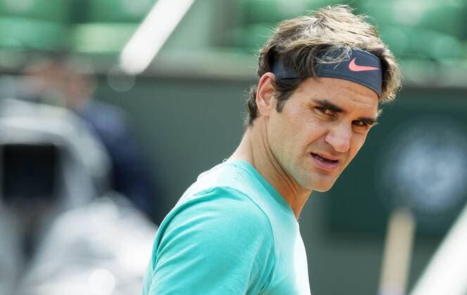 TENNIS - ATP Tennis Herren French Open 2015 PARIS,FRANCE,22.MAY.15 - TENNIS - ATP World Tour, Grand Slam, Roland Garros, French Open, training. Image shows Roger Federer (SUI). GEPAxpictures xMatthiasxHauer