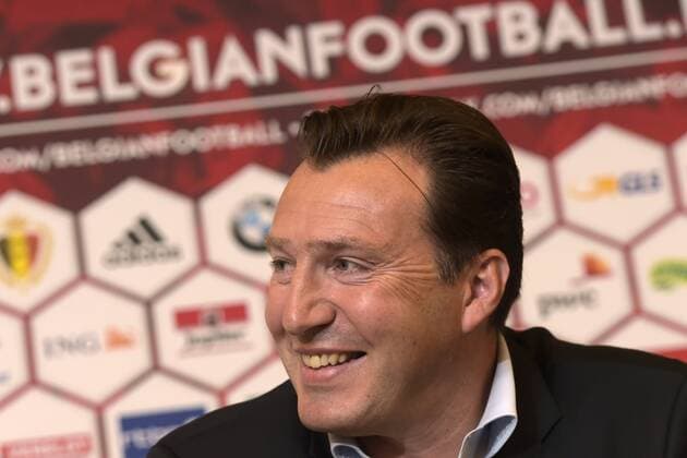 Wilmots Marc ( Coach - Entraineur Belge ) FOOTBALL : Conference De Presse Marc Wilmots - Bruxelles - 22 05 2015 PhotoNews Panoramic 