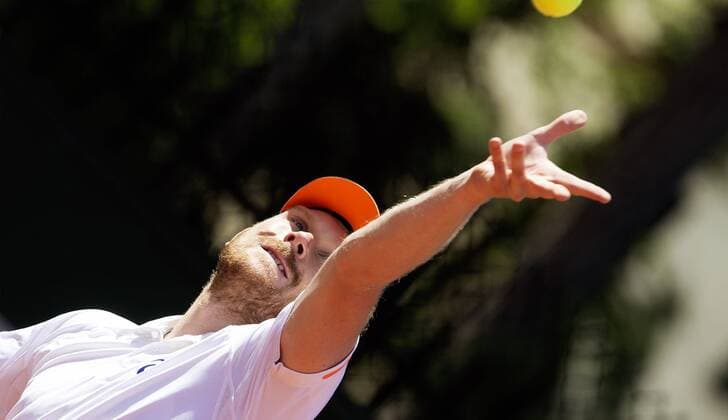 TENNIS - ATP Tennis Herren French Open 2015 PARIS,FRANCE,22.MAY.15 - TENNIS - ATP World Tour, Grand Slam, Roland Garros, French Open, qualification. Image shows Matthias Bachinger (GER). GEPAxpictures xMatthiasxHauer