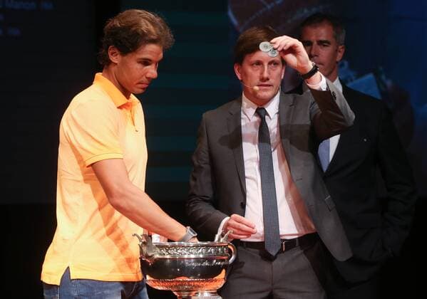 - PARIS, FRANCE: Spanish Rafael Nadal pictured during the drawing ahead of the Roland Garros tennis tournament in Paris, France, Friday 22 May 2015. The Roland Garros Grand Slam takes place from 24 May to 07 June 2015. VIRGINIExLEFOUR  x04628614x