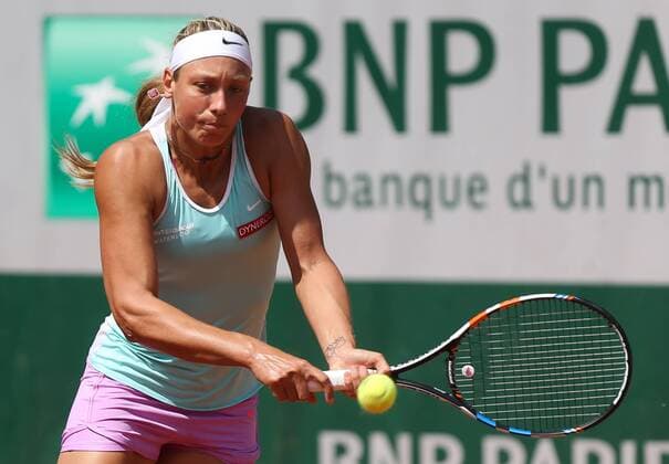 - PARIS, FRANCE: Belgian Yanina Wickmayer pictured during a training ahead of the Roland Garros tennis tournament in Paris, France, Friday 22 May 2015. The Roland Garros Grand Slam takes place from 24 May to 07 June 2015. VIRGINIExLEFOUR  x04628677x