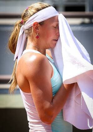 - PARIS, FRANCE: Belgian Yanina Wickmayer pictured during a training ahead of the Roland Garros tennis tournament in Paris, France, Friday 22 May 2015. The Roland Garros Grand Slam takes place from 24 May to 07 June 2015. VIRGINIExLEFOUR  x04628682x
