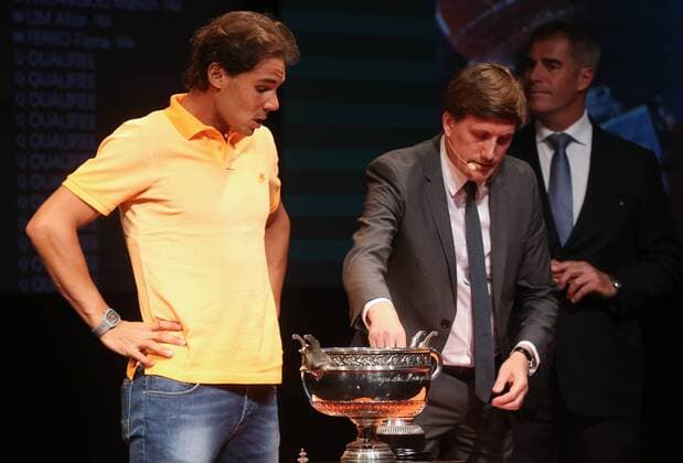 - PARIS, FRANCE: Spanish Rafael Nadal pictured during the drawing ahead of the Roland Garros tennis tournament in Paris, France, Friday 22 May 2015. The Roland Garros Grand Slam takes place from 24 May to 07 June 2015. VIRGINIExLEFOUR  x04628700x
