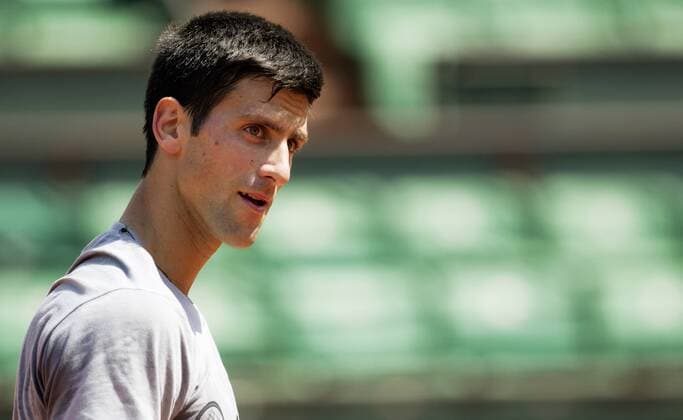 TENNIS - ATP Tennis Herren French Open 2015 PARIS,FRANCE,22.MAY.15 - TENNIS - ATP World Tour, Grand Slam, Roland Garros, French Open, training. Image shows Novak Djokovic (SRB). GEPAxpictures xMatthiasxHauer