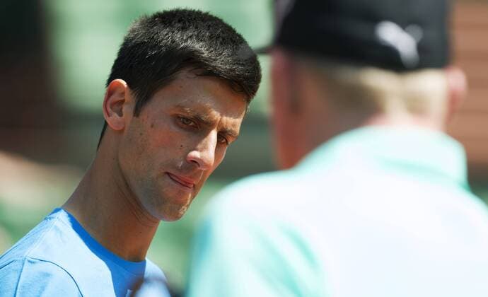 TENNIS - ATP Tennis Herren French Open 2015 PARIS,FRANCE,22.MAY.15 - TENNIS - ATP World Tour, Grand Slam, Roland Garros, French Open, training. Image shows Novak Djokovic (SRB). GEPAxpictures xMatthiasxHauer
