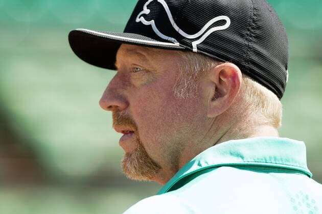 TENNIS - ATP Tennis Herren French Open 2015 PARIS,FRANCE,22.MAY.15 - TENNIS - ATP World Tour, Grand Slam, Roland Garros, French Open, training. Image shows Boris Becker. GEPAxpictures xMatthiasxHauer