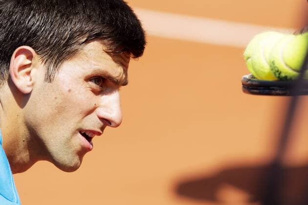 TENNIS - ATP Tennis Herren French Open 2015 PARIS,FRANCE,22.MAY.15 - TENNIS - ATP World Tour, Grand Slam, Roland Garros, French Open, training. Image shows Novak Djokovic (SRB). GEPAxpictures xMatthiasxHauer