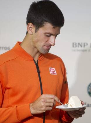 TENNIS - WTA Tennis Damen French Open 2015 PARIS,FRANCE,22.MAY.15 - TENNIS - ATP Tennis Herren World Tour, Grand Slam, Roland Garros, French Open, press conference PK Pressekonferenz Image shows Novak Djokovic (SRB). GEPAxpictures xMatthiasxHauer