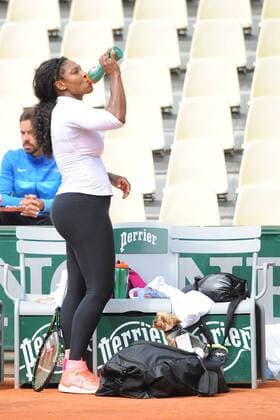 Serena Williams (USA) and Patrick Mouratoglou TENNIS : Tournoi de Roland Garros 2015 - 22 05 2015 TennisMagazine Panoramic 