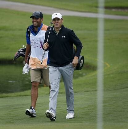 May 22, 2015 - Fort Worth, TX, USA - Jordan Spieth walks to the 16th green during the second round of the Crowne Plaza Invitational at Colonial Country Club, Friday, May 22, 2015 in Fort Worth, Texas. Day 2 of Crowne Plaza - ZUMAm67_