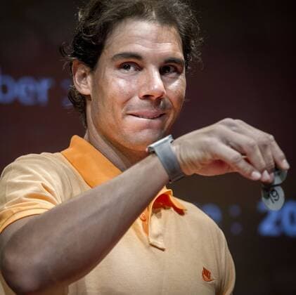 (150523) -- PARIS, May 22, 2015 -- Spanish tennis player Rafael Nadal attends the draw for the 2015 French Open tennis tournament in Paris, France, on May 22, 2015. ) (SP)FRANCE-PARIS-TENNIS-FRENCH OPEN-DRAW ChenxXiaowei 