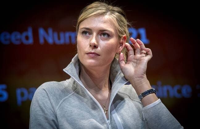 (150523) -- PARIS, May 22, 2015 -- Russian tennis player Maria Sharapova attends the draw for the 2015 French Open tennis tournament in Paris, France, on May 22, 2015. ) (SP)FRANCE-PARIS-TENNIS-FRENCH OPEN-DRAW ChenxXiaowei 