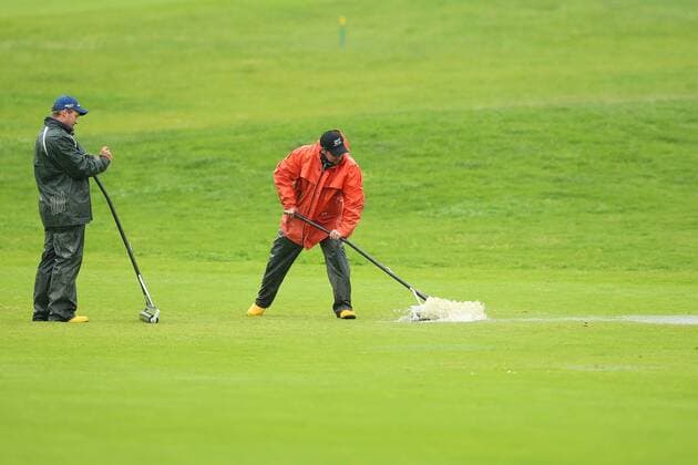 GOLF - Kaernten Golf Open 2015 GOEDERSDORF,AUSTRIA,23.MAY.15 - GOLF - European Challenge Tour, Kaernten Golf Open, GC Schloss Finkenstein. Image shows green keeper Helmuth Buxbaum. GEPAxpictures xDanielxGoetzhaber