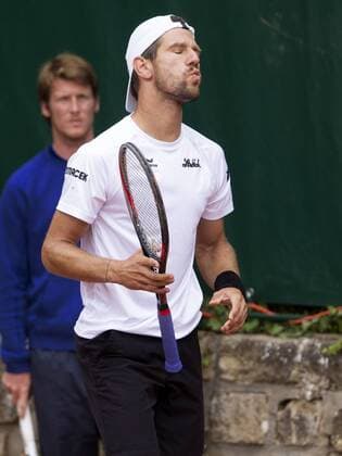 TENNIS - ATP Tennis Herren French Open 2015 PARIS,FRANCE,23.MAY.15 - TENNIS - ATP World Tour, Grand Slam, Roland Garros, French Open, training. Image shows Juergen Melzer (AUT). GEPAxpictures xMatthiasxHauer