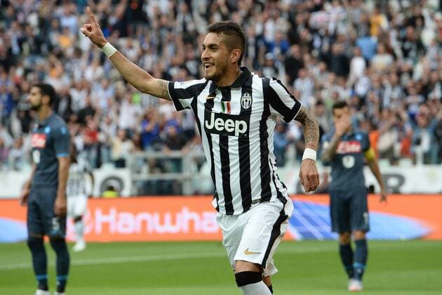 23 05 2015 - campionato di calcio serie A ITA Football Juventus Turin vs SSC Napoli foto MatteoxGribaudi Image Pictured: Celebration gol Roberto Pereyra 