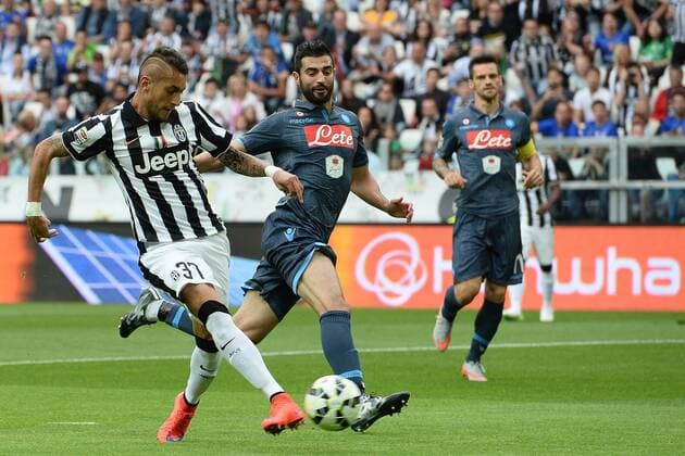23 05 2015 - campionato di calcio serie A ITA Football Juventus Turin vs SSC Napoli foto MatteoxGribaudi Image Pictured: gol Roberto Pereyra 