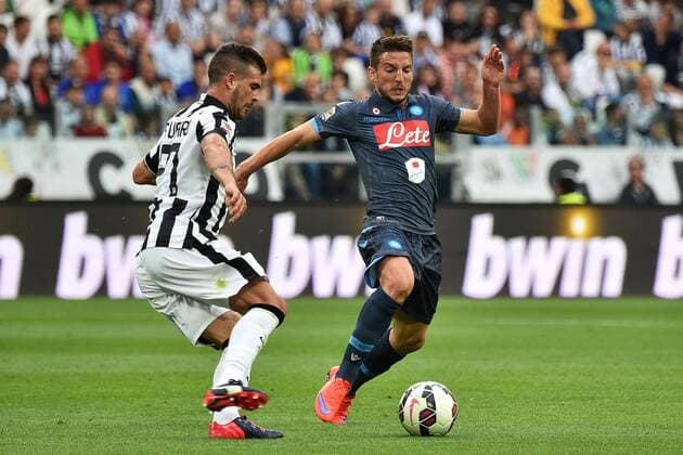 Simone Padoin Juventus Turin , Dries Mertens Napoli - 23-05-2015 Football Calcio serie A ITA Football 2014 2015 Juventus Turin - Napoli SSC . Foto AndreaxStaccioli Insidefoto andreaxstaccioli