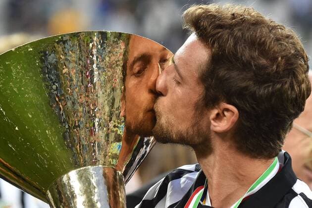 Celebration Juventus Turin - Italienischer Meister Celebration Claudio Marchisio - 23-05-2015 Football Calcio serie A ITA Football 2014 2015 Juventus Turin - Napoli SSC . Foto AndreaxStaccioli Insidefoto andreaxstaccioli