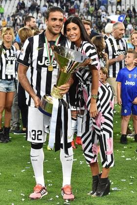 Celebration Juventus Turin - Italienischer Meister Celebration Alessandro Matri, Federica Nargi - 23-05-2015 Football Calcio serie A ITA Football 2014 2015 Juventus Turin - Napoli SSC . Foto AndreaxStaccioli Insidefoto andreaxstaccioli