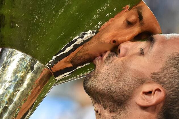 Celebration Juventus Turin - Italienischer Meister Celebration Carlos Tevez - 23-05-2015 Football Calcio serie A ITA Football 2014 2015 Juventus Turin - Napoli SSC . Foto AndreaxStaccioli Insidefoto andreaxstaccioli